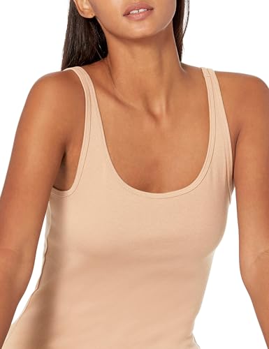Image of Amazon Essentials Women's Slim-Fit Thin Strap Scoop Neck Tank Top