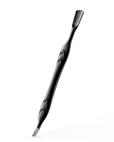 FERYES Cuticle Pusher with Fork, 2-in-1 Cuticle Trimmer Nail Care