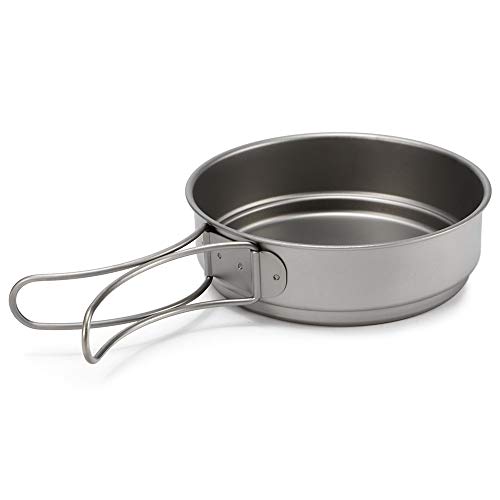 Titanium Pan, Romacci 350ml / 500ml Fry Pan ultraleve de titânio Panela bacteriostática exterior por