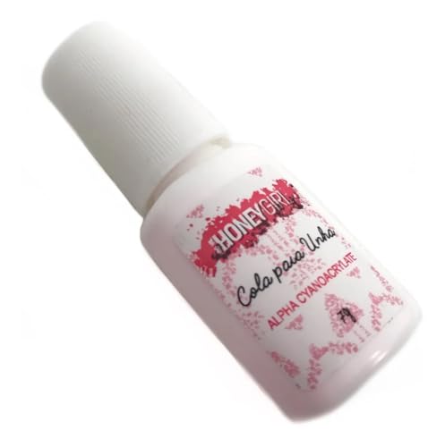 Cola Para Unhas Tips Honey Girl Gel Acrigel Fibra Porcelana 7g