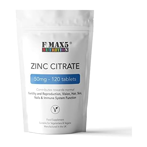 Zinc Citrate 50mg Tablets for Immune Health Cover