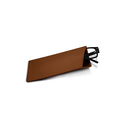 Preisvergleich Produktbild Lucrin - Etui für Brillen in Standardgröße - Cognac - Glattleder