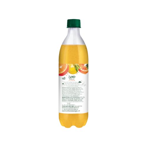 Image of Paper Boat Zero Yuzu Orange Sparkling Water, Pack of 4, 600ml Each | Zero Sugar, Zero Calories | Sugar Free| Flavoured Carbonated Water | No Aspartame