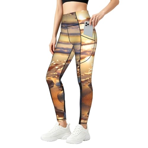Leggings para correr y hacer yoga decorados con estampado marino