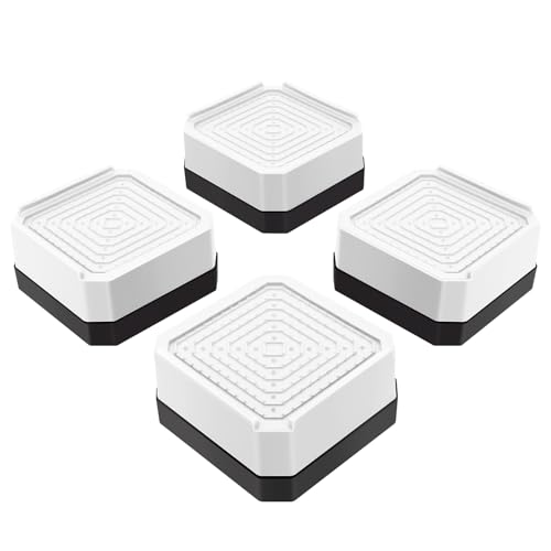 Yinnhom テーブル 脚 継ぎ足し 4cm上げる こたつ 机 テーブル 高さ調整 1段階式 テーブル高さ調整器具 コタツ 高さ上げ ベッド・ソファー 足上げ こたつの高さを上げる足 家具・家電向け 滑り止め 振動・騒音軽減 耐荷重1000kg 4個入り ホワイト