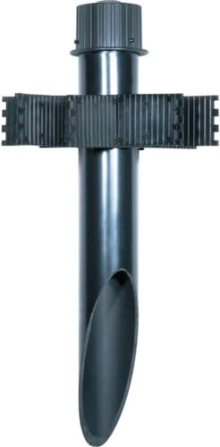 Image of Nuvo Lighting SF76 /640 2-Inch by 18-Inch PVC Mounting Post Die Cast Aluminum Cap Durable Outdoor Landscape Pathway Lighting, Dark Bronze