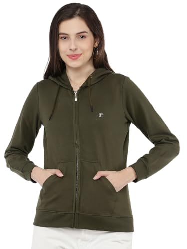 Image of Rupa Softline Zippered Women's Hoodie with Zipper | Trendy Colors| Be Effortlessly You