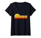 Photo Gallery donna virginia beach vintage tramonto logo retro city maglietta con collo a v Photo Gallery donna virginia beach vintage tramonto logo retro city maglietta con collo a v