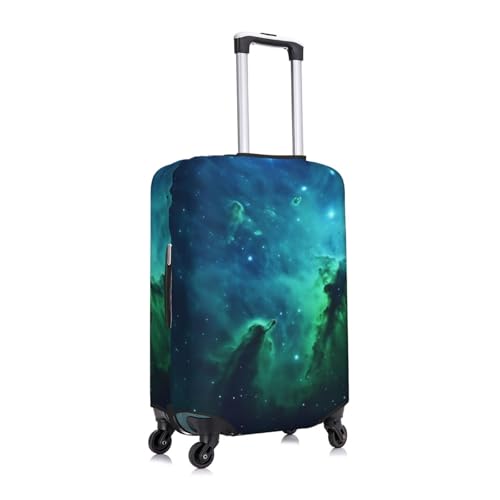 Galaxy Green Print Luggage Suitcase Covers Elastic Washable Luggage Protector Luggage Covers For Suitcase3