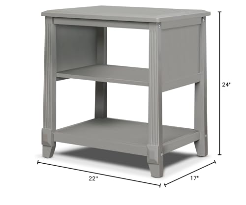 Image of Sorelle Furniture Berkley Baby Dresser - Dresser for Nursery, Kids Bedroom Furniture, Dresser Drawers, Nightstand for Child's Room with Drawers, Nursery Furniture for Infant-Weathered Gray
