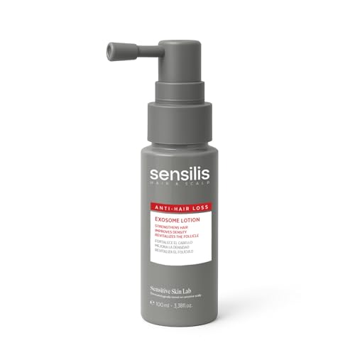 Sensilis - Exosome Hair Lotion, Loción Anticaída con Exosomas y Péptido de Cobre, Reduce la Caída, Estimula el Crecimiento y Aumenta la Densidad y el Volumen del Cabello – 100 ml