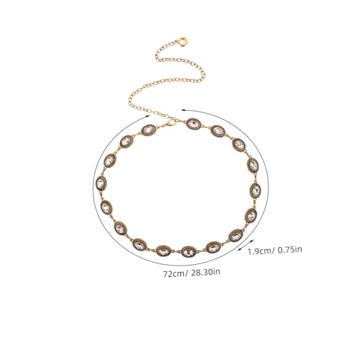 Didiseaon Retro Metal Waist Chain Belt Vintage Distressed Design Hollow Western Jewelry for Women for Dresses Jeans Concerts Everyday Outfits2