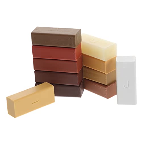 KOMBIUDA Floor Repair Wax Kit 11 Colors Wood Floor Scratch Remover Filler for Hardwood Laminate Vinyl Kitchen Deck Door Table Cabinet
