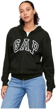GAP Women's Logo Hoodie Hooded Full Zip Sweatshirt