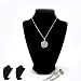 Adorox (2pcs Black Velvet Necklace Pendant Chain Jewelry Bust Display Holder Stand
