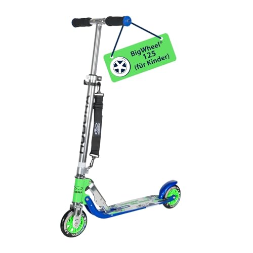 HUDORA BigWheel 125 Scooter I Sicherer & hochwertiger Aluminium-Roller für...