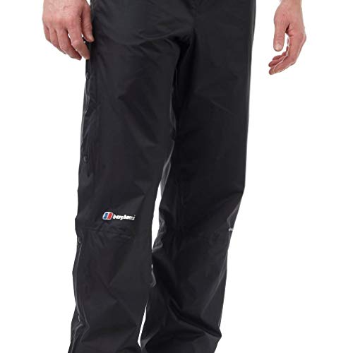 Berghaus Men's Stormcloud Waterproof Overtrousers With Snap Release Leg Opening, Breathable, Lightweight & Packable Pants (Uk, Waist & Inseam, 28, 33, Black) - 4