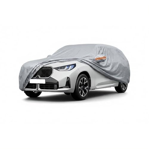 Image of myTVS 100% Waterproof Car Body Cover for BMW X3 - Custom-Fit, Double-Layer, UV & Dust Proof, Mirror Pockets & Elastic Clip Lock (CSK 10A)