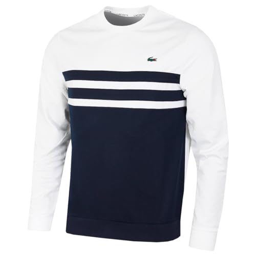 Lacoste Pull à coupe classique rayé sur la poitrine Durable 2024 Hommes, S