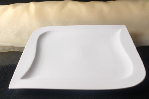 Teller Servierteller Servierplatten Porzellan Weiß Gastronomiebedarf...