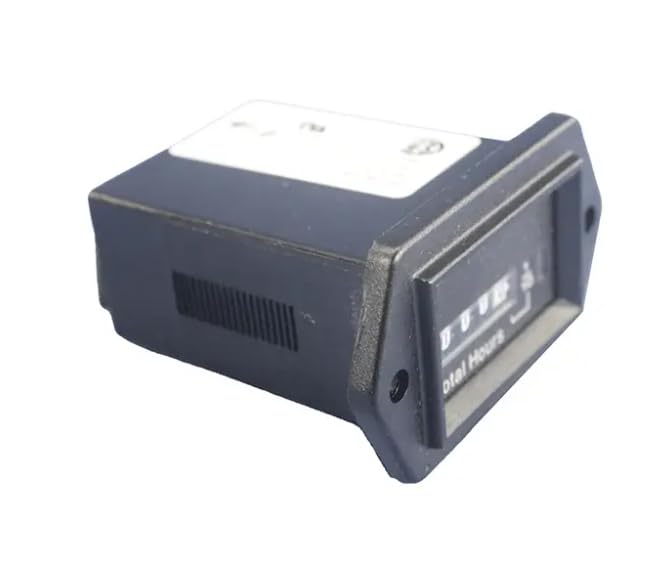 ZTUOAUMA Elec/Mech Hourmeter Gauge 22054175 SYS 12V-60V DC 80V DC Max Compatible with Ingersoll Rang Doosan Air Compressors