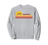 Photo Gallery alaska vintage tramonto logo retro stato felpa Photo Gallery alaska vintage tramonto logo retro stato felpa