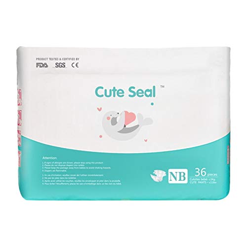 Buy Saaikee Cute Seal Diapers for New Born (Velcro, 05 Kg) Count 36