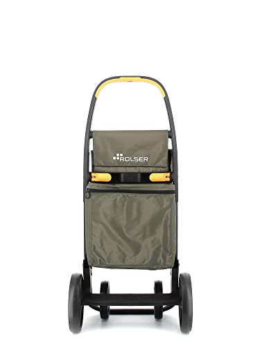 Einkaufstrolley Rolser M Clec Thermo Polar M8 Plus Lemon 4 große Räder - Kaki – Bild 5