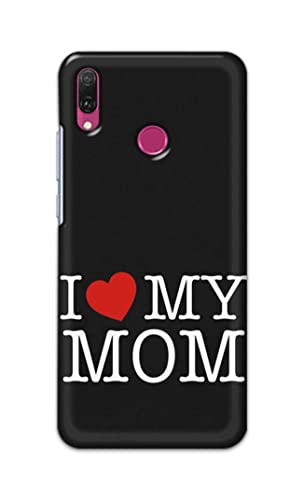 Image of PRINTFIDAA I Love My Mom Hard Back Cover for Huawei Y9 (2019), JKM-LX1, JKM-LX2, JKM-LX3, JKM-AL00 /JKM-TL00 Back Cover -(P6) KAT1006