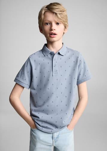 Image of Alan Jones Clothing Boy's Cotton Regular Fit Polo T-Shirt