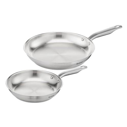Tefal Virtuoso Lot de 2 poêles 24/28 cm, Induction, Garantie 10 ans, Acier inoxydable de qualité...