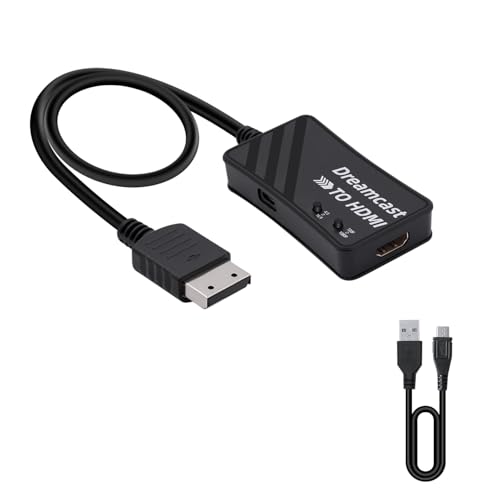 Adaptateur Sega Dreamcast vers HDMI Mcbazel convertisseur et câble pour console de jeux salon