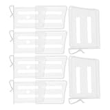 DECOMELODY 6個 冷蔵庫収納仕切り板 伸縮式プラスチック間仕切り 簡単設置 耐久素材 多目的使用 食品 飲料 調味料整理用