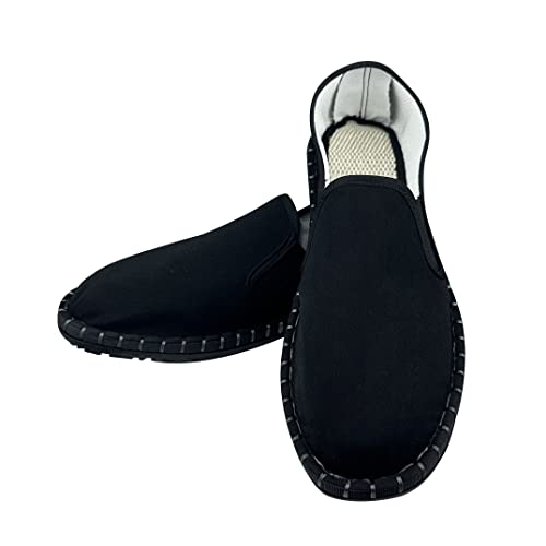 Mens Flat Boat Shoes Casual Kung Fu Tai Chi Shoes Lightweight Loafers Slip on Shoes Leisure Walking Shoes