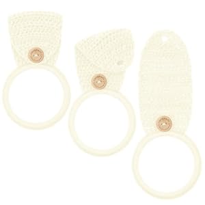 Tatuo 3er Set Häkel-Geschirrtuchhalter Beige