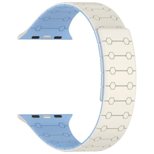 Image of Velour Silicone Watch Strap Compatible with Apple Watch 41mm, 40mm & 38mm, for iWatch Series SE, SE2,10 9, 8, 7, 6, 5, 4, 3 -Sport Loop for Men & Women(Watch Not Included)