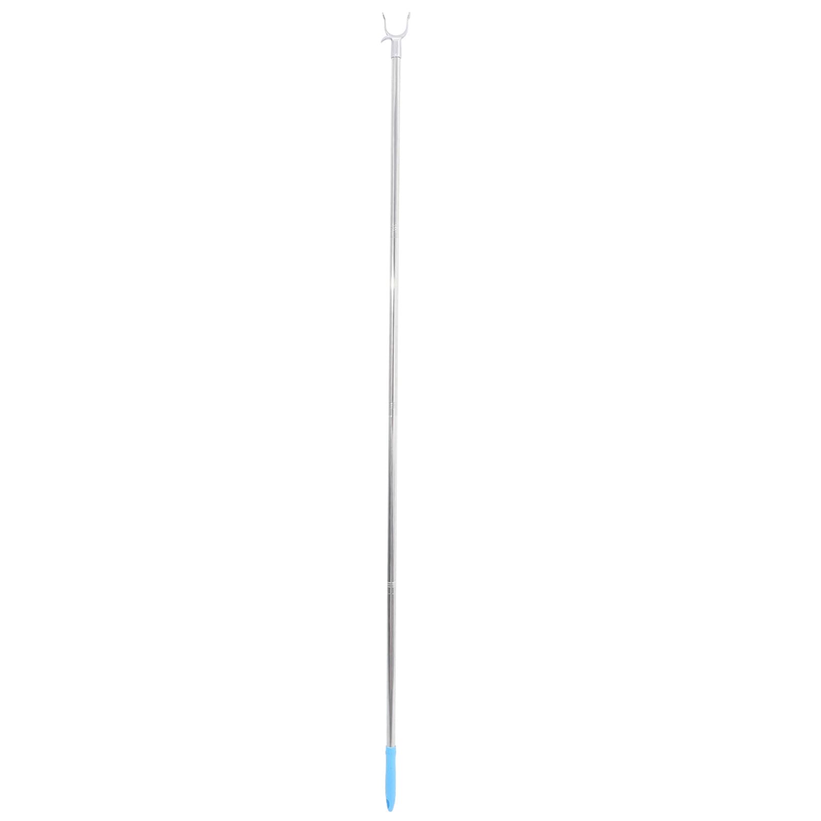 Asta Appendiabiti in Acciaio Inox 166 Cm, Palo per Abiti Lunghi Ganci, Bastone Porta Abiti Pratico per Uso Domestico e Spazi Ristretti
