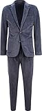 cordanzug hochwertiges Cord-Gewebe Drykorn Herren Cord-Anzug in Dunkelblau 52 / XL