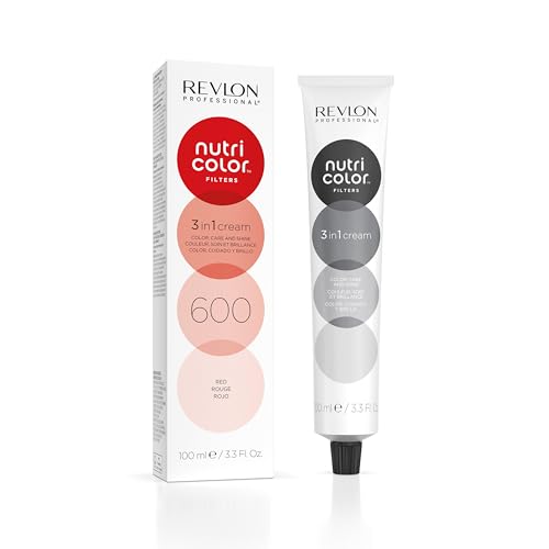 REVLON PROFESSIONAL Nutri Color Filters Maschera Colorata Capelli, Protettiva, Istantanea e Multidimensionale, Rosso - 100 ml