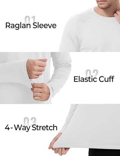 Boladeci Men's Thermal Underwear Tops Fleece Lined Base Layer Long Sleeve Shirts for Cold Weather4