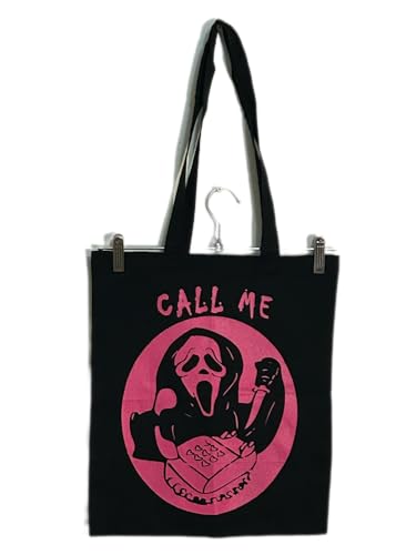 Ghostface Scream Tote Bag Pink
