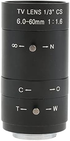HAYEAR 6.0-60mm F1.6 2 MP（メガピクセル）バリフォーカルCV産業用カメラレンズCSブラケット