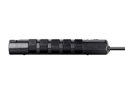 Monoprice Protector eléctrico giratorio con 10 tomas, 2880 Joules, cable resistente de 8 pies, color negro miniatura 5