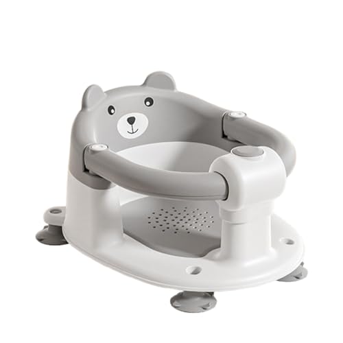 幼児用シャワーシート、子供用バスシート | ベビーバスシート、6か月以上の幼児に適し、滑り止め、オールラウンド保護の吸盤付き新生児バスシート、赤ちゃんの座ったり立ったりするバスシートに適しています。幼児用バスシートバスシャワーチェアに座る子供たち,入浴シー