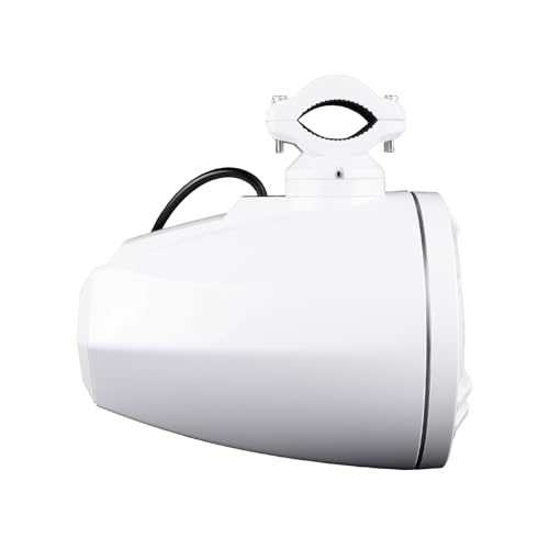 Image of Skar Audio SK65M-TWR 6.5 inch 2-Way Marine Full Range 320 Watt Coaxial Tower Speakers, Pair (White)