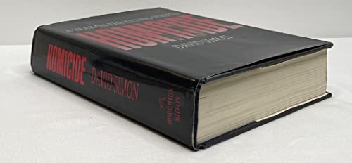 Homicide: A Year on the Killing Streets 039548829X Book Cover