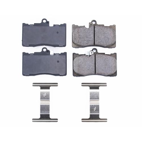 Image of PowerStop Front Brake Pads for Lexus GS350 2007-11 |GS430 2006-07 |GS450h 2007-11 |GS450h 2017-18 |GS460 2008-11 |Lexus IS200t 2016-17 - Z17 Ceramic Brake Pads with Installation Hardware, 17-1118