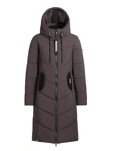 khujo Aribay4 lLght Damen Wintermantel black (DE/NL/SE/PL, Alphanumerisch, M, Regular, Regular, 232GRA-GRY)