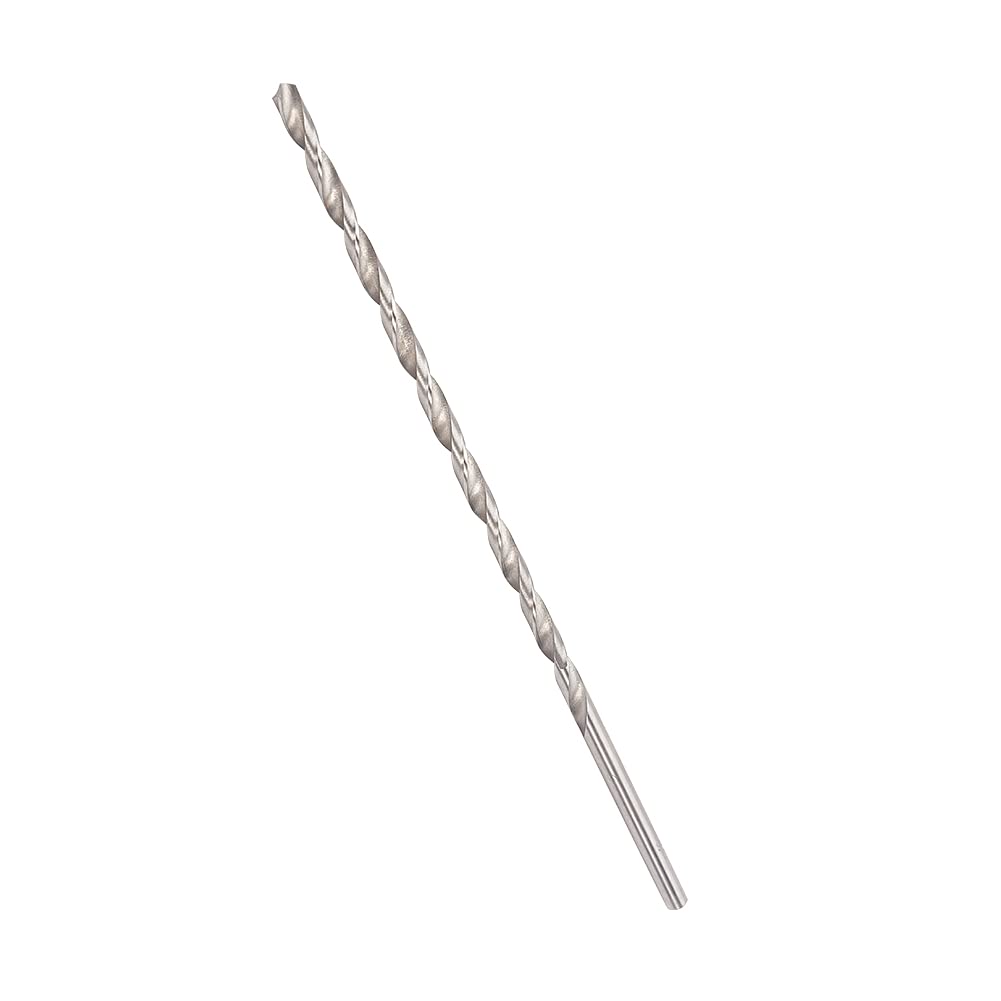 Auniwaig Extra Long Twist Drill Bits, 5mm x 200mm, HSS Straight Round Shank Twist Drill Bit Drilling Tool for Wood Plastic and Aluminum