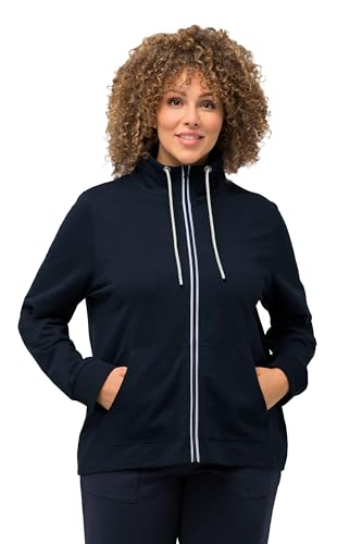 Sudadera mujer contra el viento frío con cuello alto y bolsillos integrados